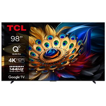 TV QLED Tcl 98C69B 248 cm 4K UHD Aluminium brossé TV QLED Tcl 98C69B 248 cm 4K UHD Aluminium brossé